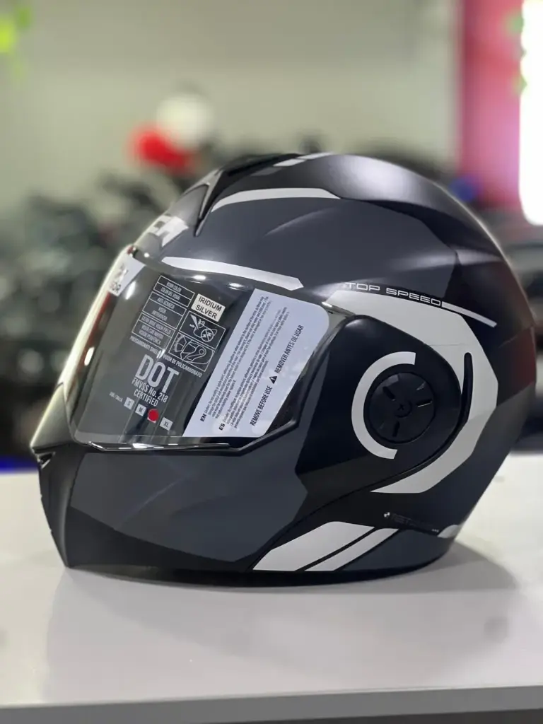 CASCO ABATIBLE ICH 3110 KHAM NEGRO GRIS O MATE L
