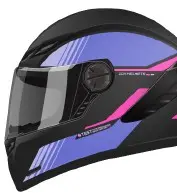 CASCO INTEGRAL ICH 501_SP SLASA NEGRO FUCSIA MATE M