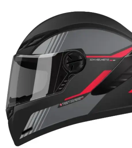 [205240] CASCO INTEGRAL ICH 501_SP SLASA NEGRO ROJO MATE L
