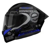 [215798] CASCO ABATIBLE ICH 3130 OUTSIDE NEGRO AZUL MATE XL